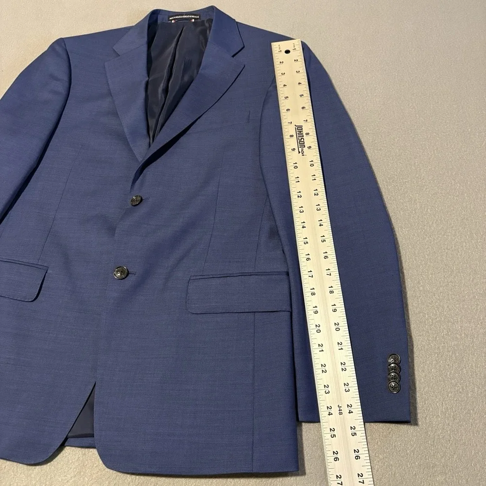 Tommy Hilfiger Sport Coat 38R Blue Wool‎ Blend Performance Stretch Modern Blazer